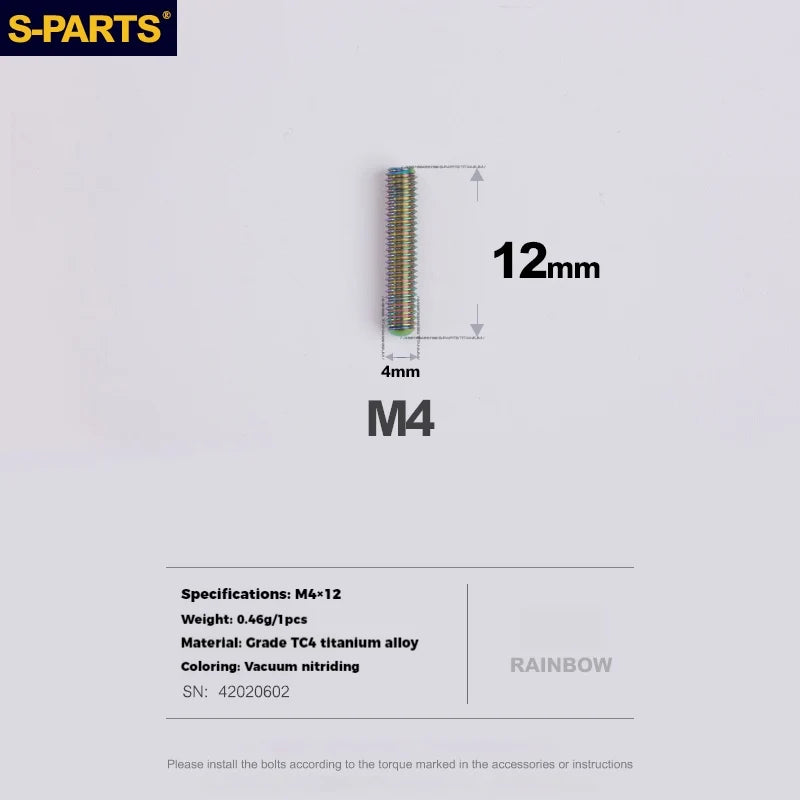 S-PARTS Titanium Derailleur Adjustment Screws | Front / Rear Limit & Tension Fine-Tuning Bolts for Road Mountain Bike - Detail 19
