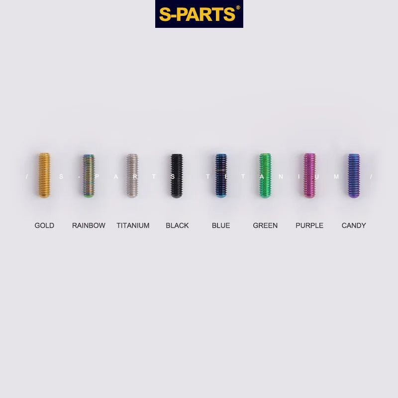 S-PARTS Titanium Derailleur Adjustment Screws | Front / Rear Limit & Tension Fine-Tuning Bolts for Road Mountain Bike - Detail 21