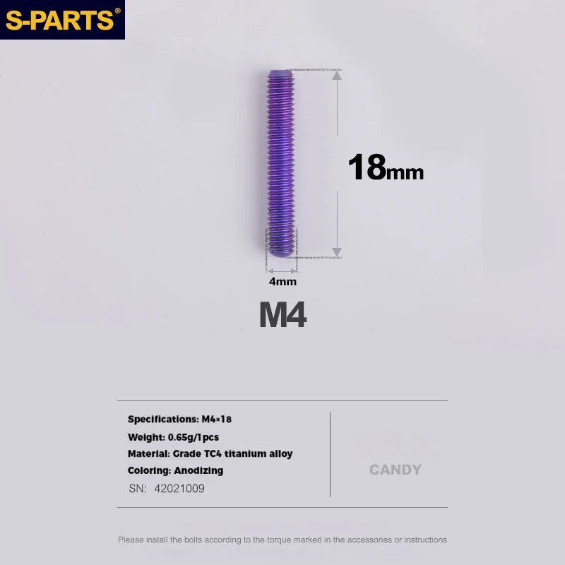 S-PARTS Titanium Derailleur Adjustment Screws | Front / Rear Limit & Tension Fine-Tuning Bolts for Road Mountain Bike - Detail 29