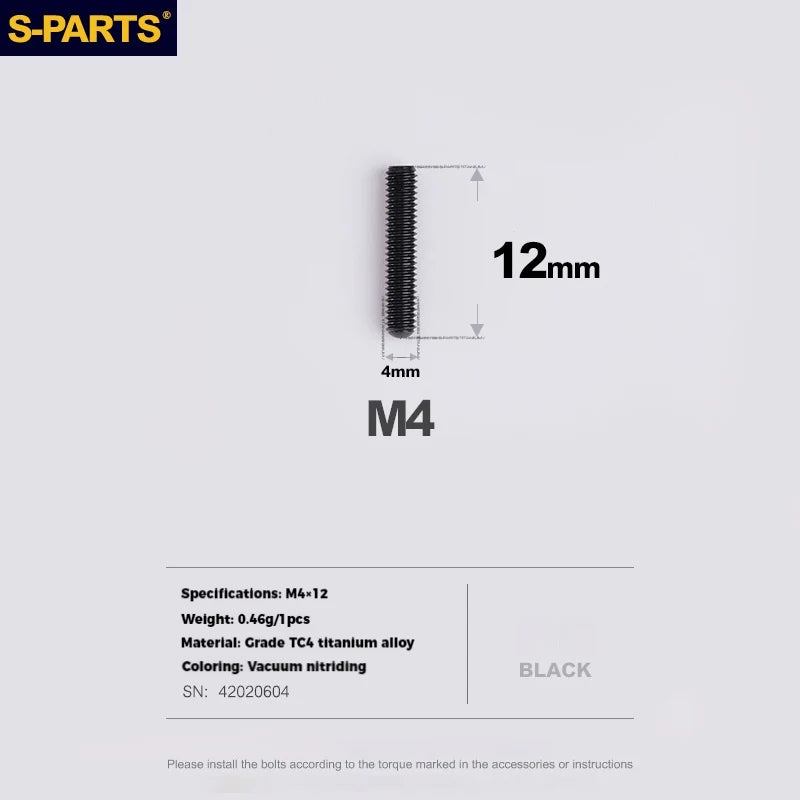 S-PARTS Titanium Derailleur Adjustment Screws | Front / Rear Limit & Tension Fine-Tuning Bolts for Road Mountain Bike - Detail 31