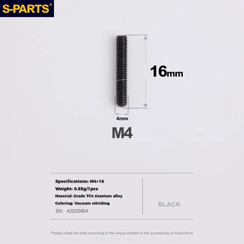 S-PARTS Titanium Derailleur Adjustment Screws | Front / Rear Limit & Tension Fine-Tuning Bolts for Road Mountain Bike - Detail 35
