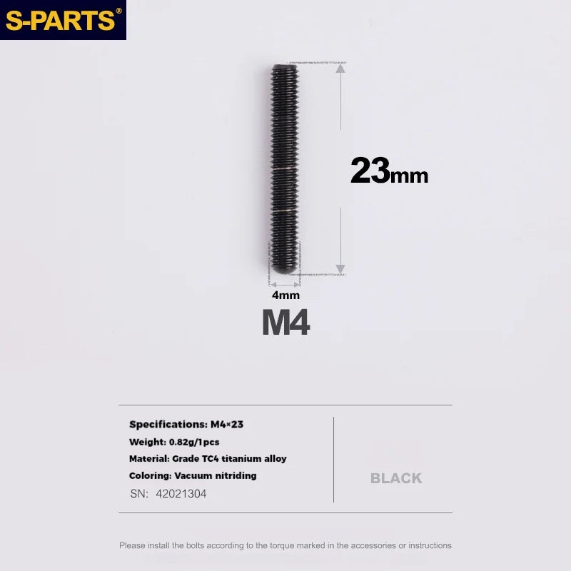 S-PARTS Titanium Derailleur Adjustment Screws | Front / Rear Limit & Tension Fine-Tuning Bolts for Road Mountain Bike - Detail 39