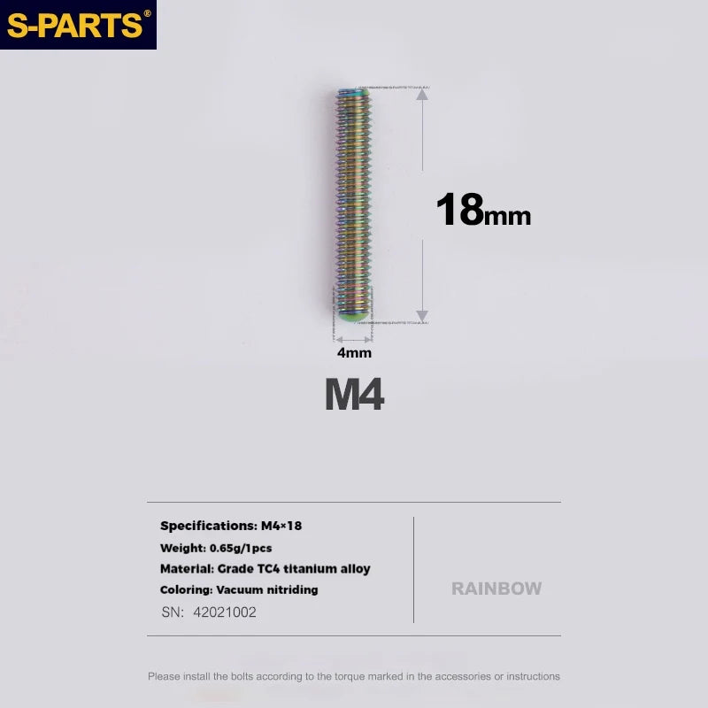 S-PARTS Titanium Derailleur Adjustment Screws | Front / Rear Limit & Tension Fine-Tuning Bolts for Road Mountain Bike - Detail 42