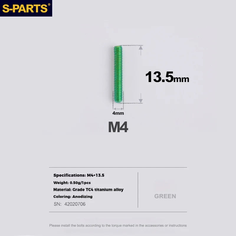 S-PARTS Titanium Derailleur Adjustment Screws | Front / Rear Limit & Tension Fine-Tuning Bolts for Road Mountain Bike - Detail 44