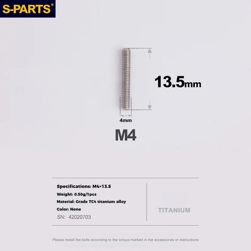 S-PARTS Titanium Derailleur Adjustment Screws | Front / Rear Limit & Tension Fine-Tuning Bolts for Road Mountain Bike - Detail 46