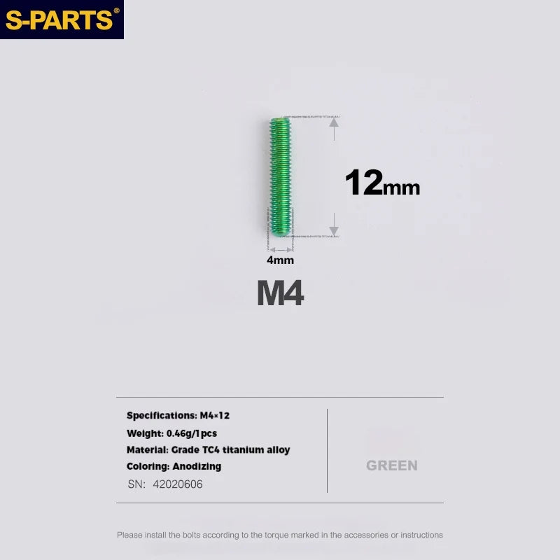 S-PARTS Titanium Derailleur Adjustment Screws | Front / Rear Limit & Tension Fine-Tuning Bolts for Road Mountain Bike - Detail 67