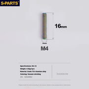 S-PARTS Titanium Derailleur Adjustment Screws | Front / Rear Limit & Tension Fine-Tuning Bolts for Road Mountain Bike - Detail 78