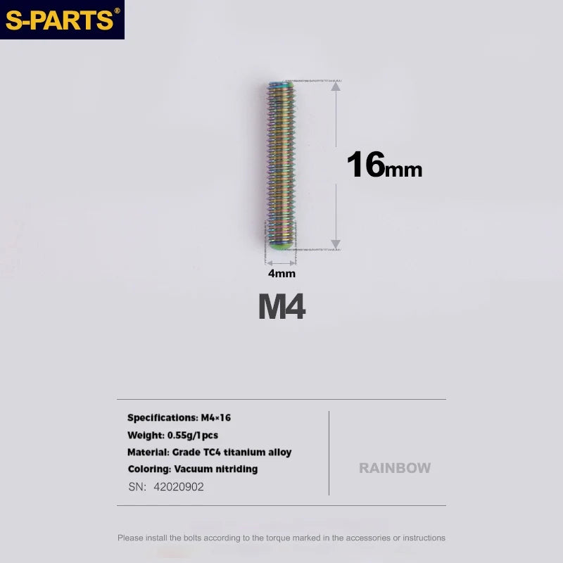 S-PARTS Titanium Derailleur Adjustment Screws | Front / Rear Limit & Tension Fine-Tuning Bolts for Road Mountain Bike - Detail 78