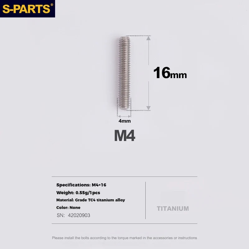 S-PARTS Titanium Derailleur Adjustment Screws | Front / Rear Limit & Tension Fine-Tuning Bolts for Road Mountain Bike - Detail 79