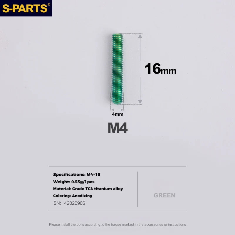 S-PARTS Titanium Derailleur Adjustment Screws | Front / Rear Limit & Tension Fine-Tuning Bolts for Road Mountain Bike - Detail 83