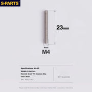 S-PARTS Titanium Derailleur Adjustment Screws | Front / Rear Limit & Tension Fine-Tuning Bolts for Road Mountain Bike - Detail 95
