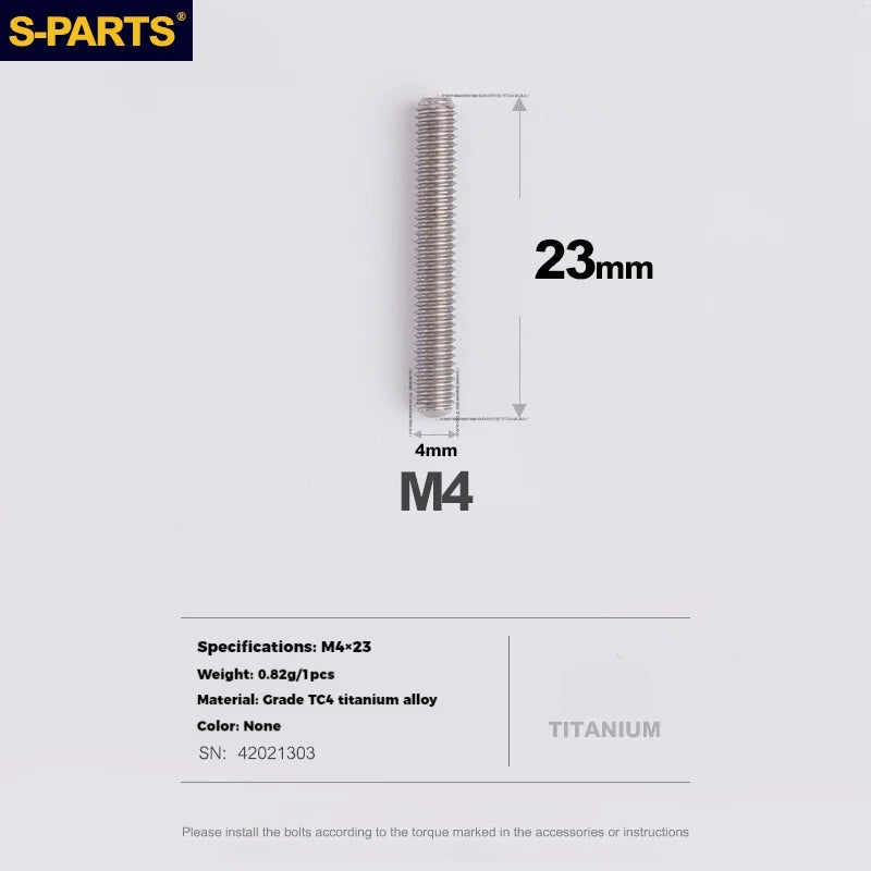S-PARTS Titanium Derailleur Adjustment Screws | Front / Rear Limit & Tension Fine-Tuning Bolts for Road Mountain Bike - Detail 95