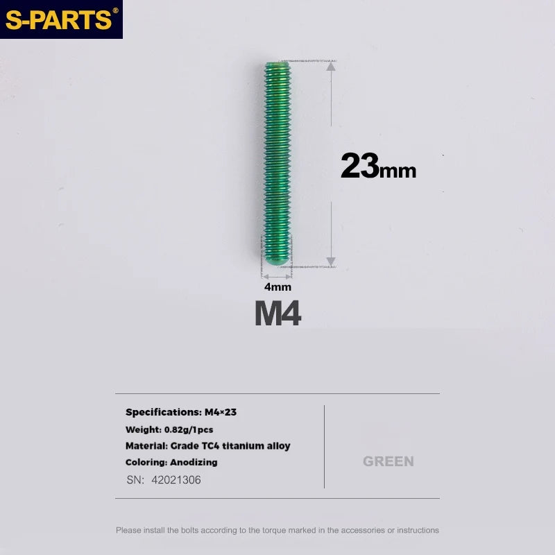S-PARTS Titanium Derailleur Adjustment Screws | Front / Rear Limit & Tension Fine-Tuning Bolts for Road Mountain Bike - Detail 99