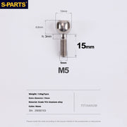 S-PARTS Bicycle Shifter Cable Titanium Adjustment Knob