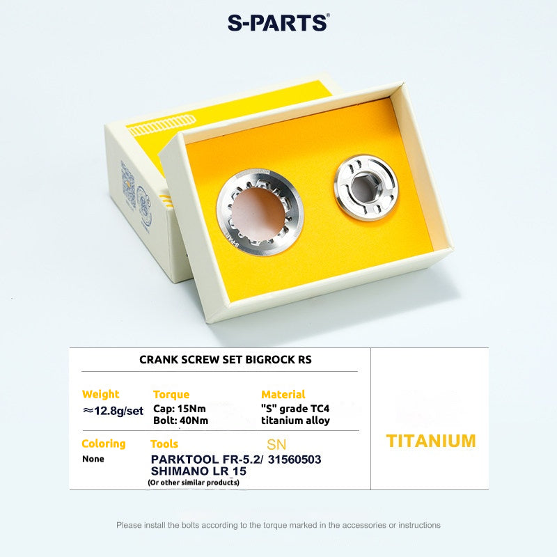 S-PARTS Titanium Crank Bolt Kit