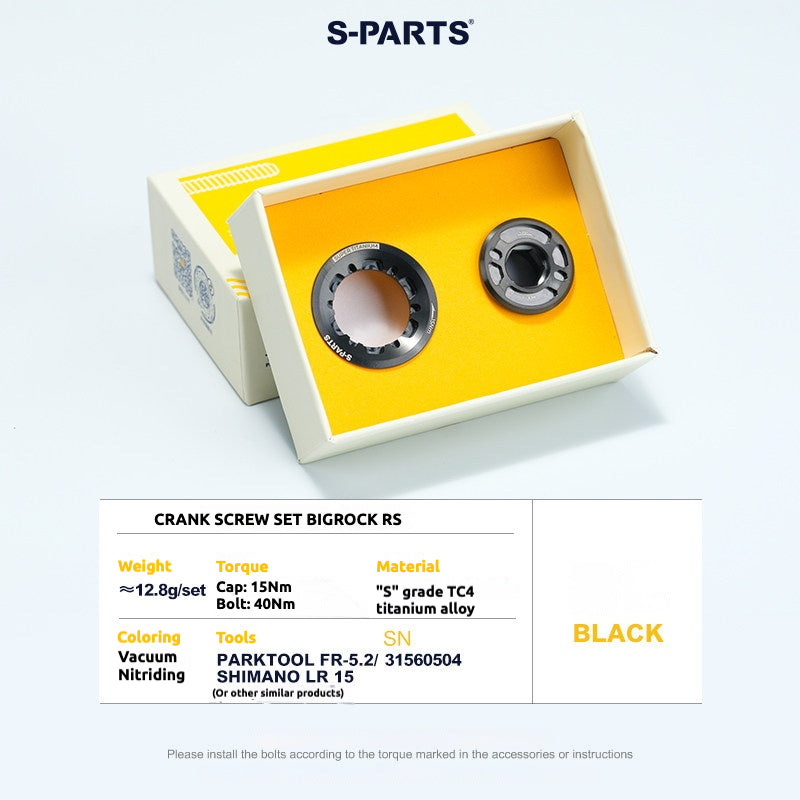 S-PARTS Titanium Crank Bolt Kit