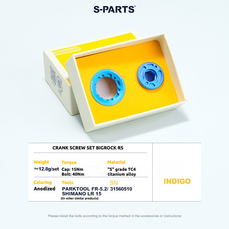S-PARTS Titanium Crank Bolt Kit