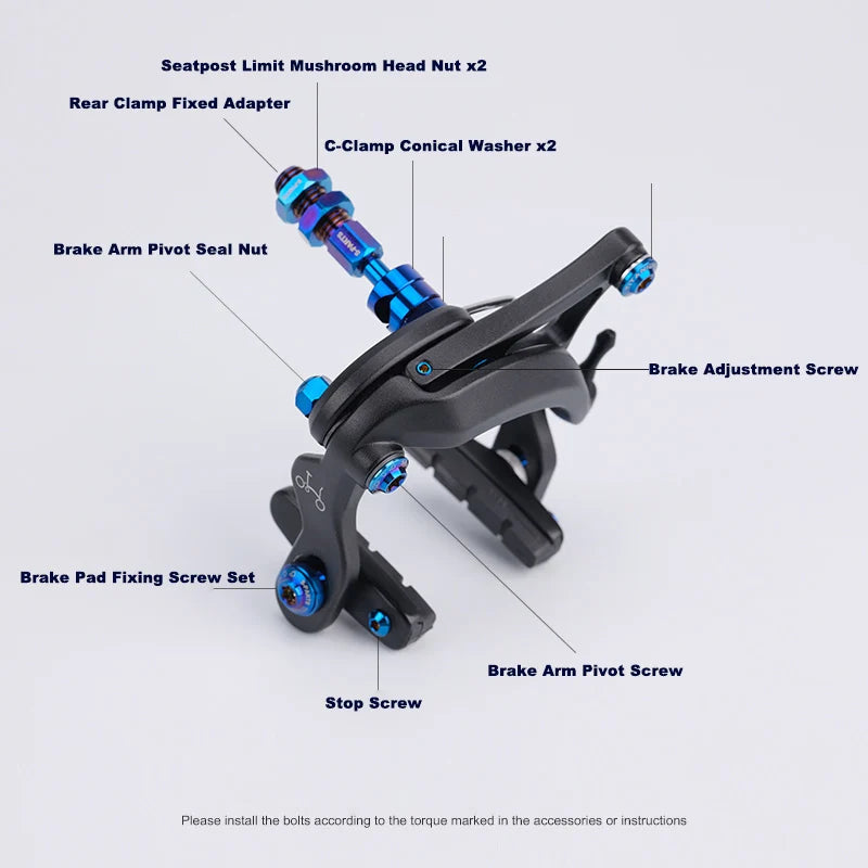 S-PARTS Brompton Titanium Brake Screw Series