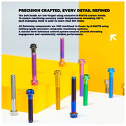 S-PARTS Cannondale SuperSix Gen 5 Titanium Seatpost Clamp Bolt Kit — TC4