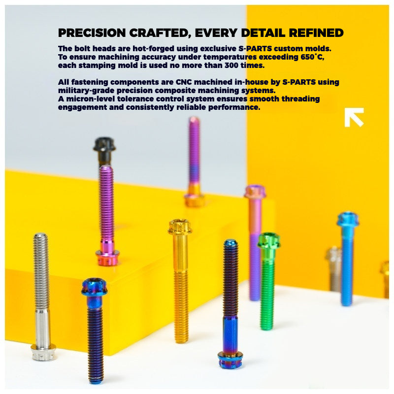 S-PARTS Cannondale SuperSix Gen 5 Titanium Seatpost Clamp Bolt Kit — TC4