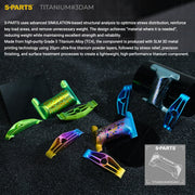 S-PARTS Cannondale SystemSix Gen 5 3D-Printed Titanium Saddle Clamp Yoke Kit