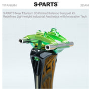 S-PARTS Cannondale SystemSix Gen 5 3D-Printed Titanium Saddle Clamp Yoke Kit