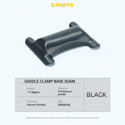 S-PARTS Cannondale SystemSix Gen 5 3D-Printed Titanium Saddle Clamp Yoke Kit Saddle Clamp Base Black