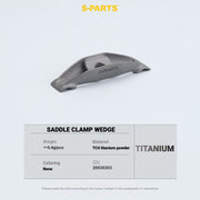 S-PARTS Cannondale SystemSix Gen 5 3D-Printed Titanium Saddle Clamp Yoke Kit Saddle Clamp Wedge(2pcs)