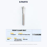 S-PARTS Cannondale SystemSix Gen 5 3D-Printed Titanium Saddle Clamp Yoke Kit Front Clamp Bolt
