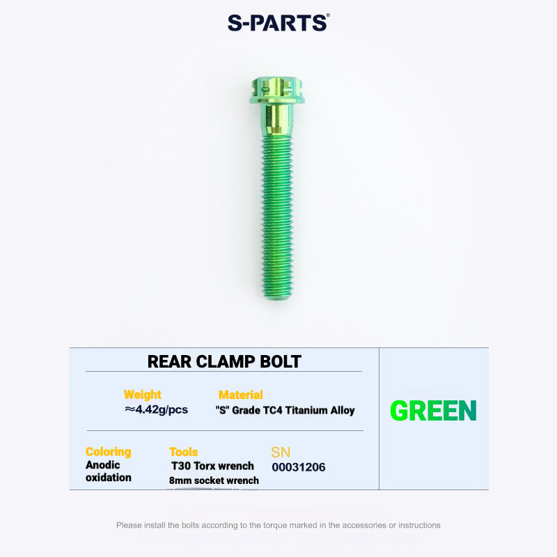 S-PARTS Cannondale SystemSix Gen 5 3D-Printed Titanium Saddle Clamp Yoke Kit