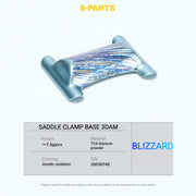 S-PARTS Cannondale SystemSix Gen 5 3D-Printed Titanium Saddle Clamp Yoke Kit Saddle Clamp Base Blizzard