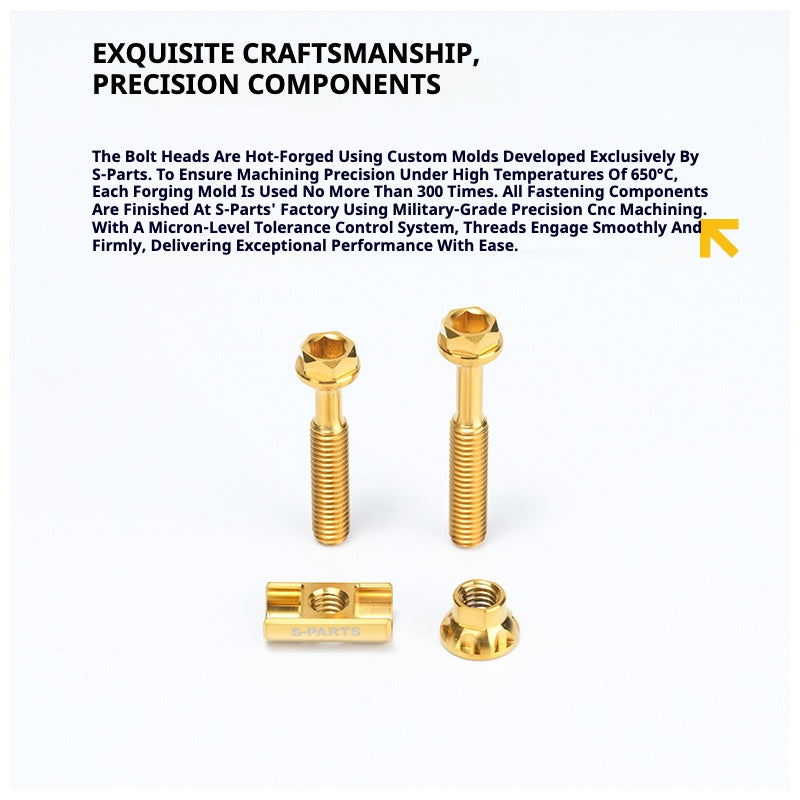 S-PARTS Colnago Y1 / V5RS Titanium Seatpost Balance Bolt Kit — Straight / Rear-Offset