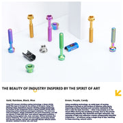 S-PARTS Colnago Y1 / V5RS Titanium Seatpost Balance Bolt Kit — Straight / Rear-Offset