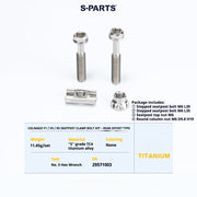 S-PARTS Colnago Y1 / V5RS Titanium Seatpost Balance Bolt Kit — Straight / Rear-Offset