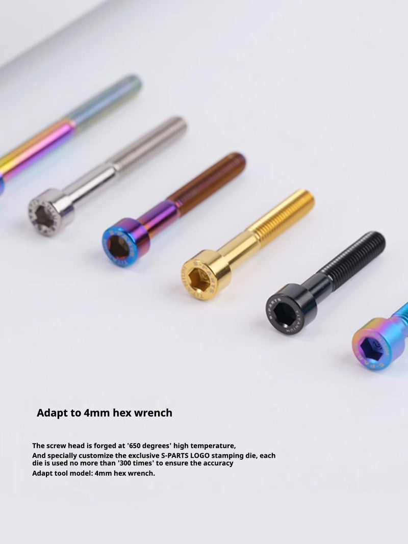 S-PARTS Column Head Series M5 L10-80mm Titanium Screws