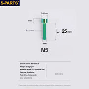 S-PARTS Column Head Series M5 L10-80mm Titanium Screws