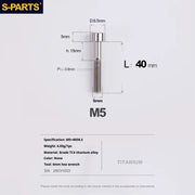 S-PARTS Column Head Series M5 L10-80mm Titanium Screws