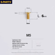 S-PARTS Countersunk Head Series M5 L06-55mm Titanium Screws
