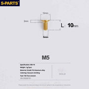 S-PARTS Countersunk Head Series M5 L06-55mm Titanium Screws