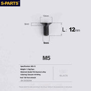 S-PARTS Countersunk Head Series M5 L06-55mm Titanium Screws