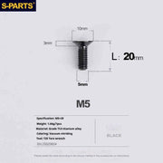 S-PARTS Countersunk Head Series M5 L06-55mm Titanium Screws