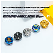 S-PARTS Titanium Crank Bolt Kit
