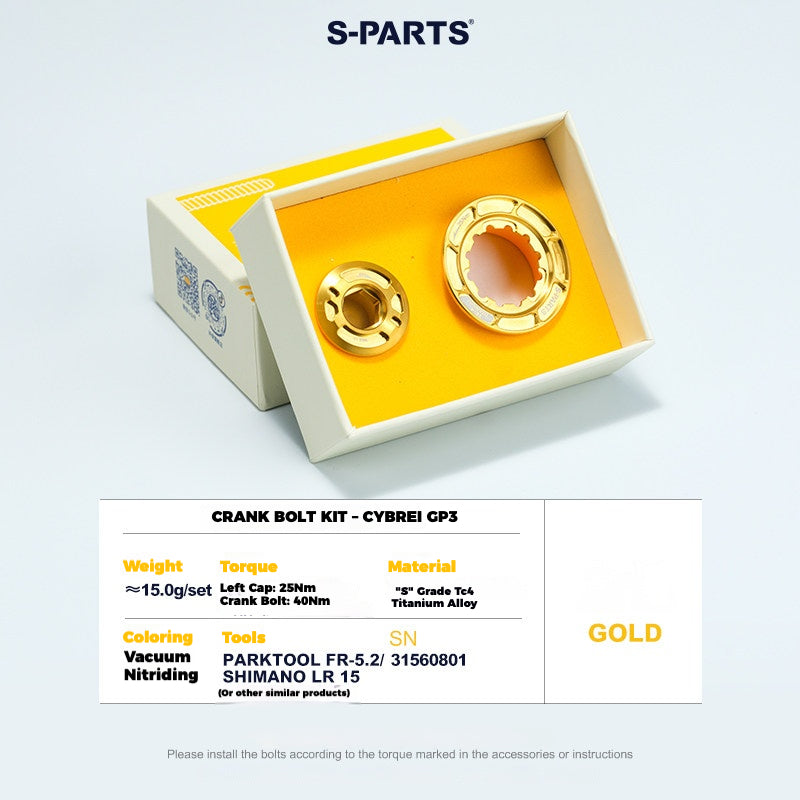 S-PARTS Titanium Crank Bolt Kit