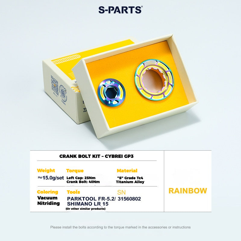 S-PARTS Titanium Crank Bolt Kit