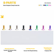 S-PARTS Giant TCR / Propel / Defy Titanium Seatpost Clamp Bolt Kit