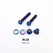 S-PARTS Giant TCR / Propel / Defy Titanium Seatpost Clamp Bolt Kit Blue