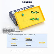 S-PARTS Giant TCR / Propel / Defy Titanium Seatpost Clamp Bolt Kit Green PROPEL SL3