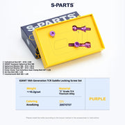 S-PARTS Giant TCR / Propel / Defy Titanium Seatpost Clamp Bolt Kit Purple TCR SL10