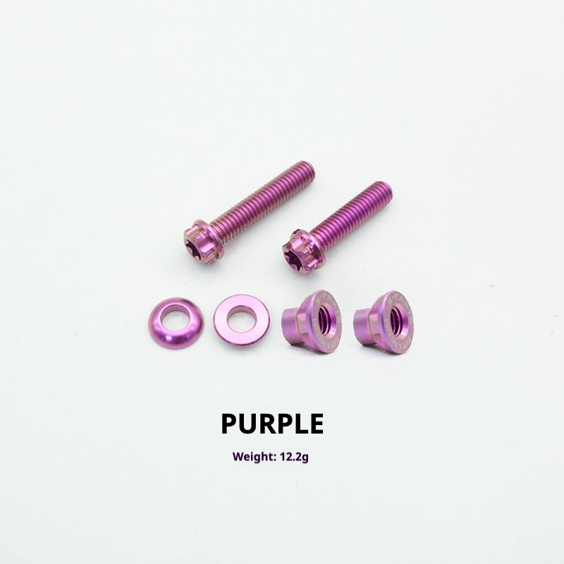 S-PARTS Giant TCR / Propel / Defy Titanium Seatpost Clamp Bolt Kit Purple