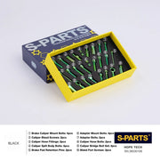 S-PARTS HOPE Titanium Brake Bolt Kit HOPE TECH Complete Kit (28pcs) Green